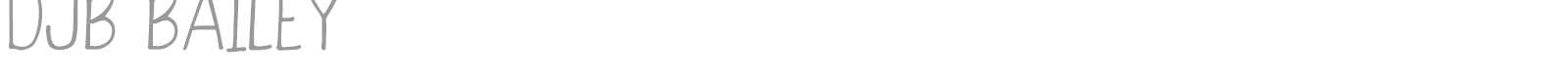 DJB Bailey font preview